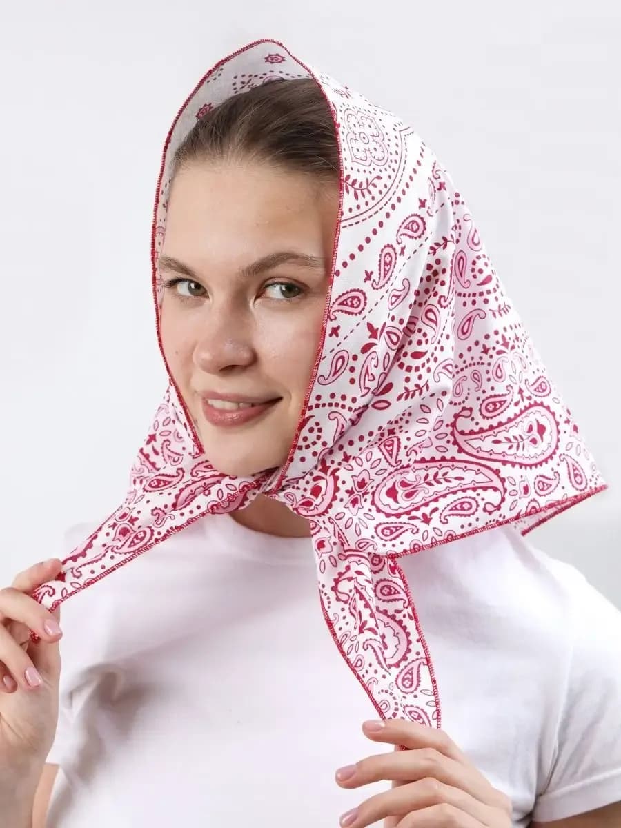Косынка на голову хлопок летняя