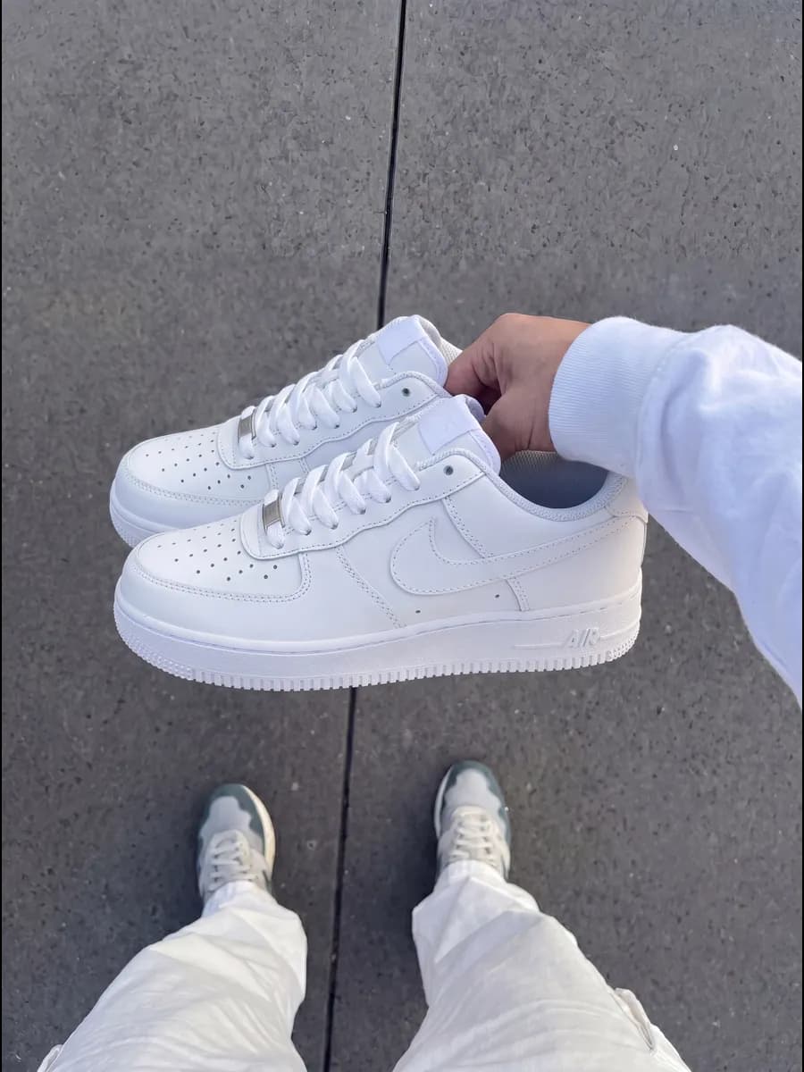 Кроссовки кеды air force 1 форсы белые