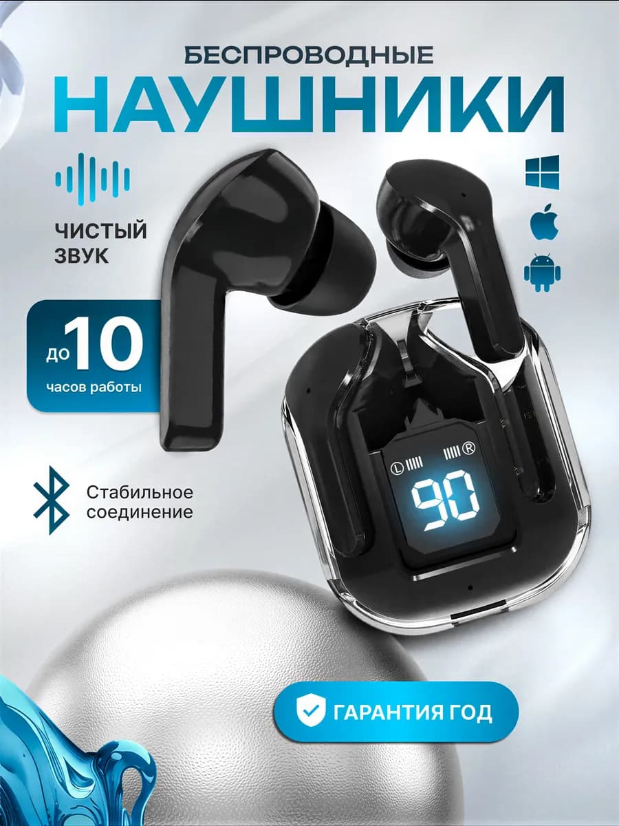 Наушники беспроводные для iPhone и Android