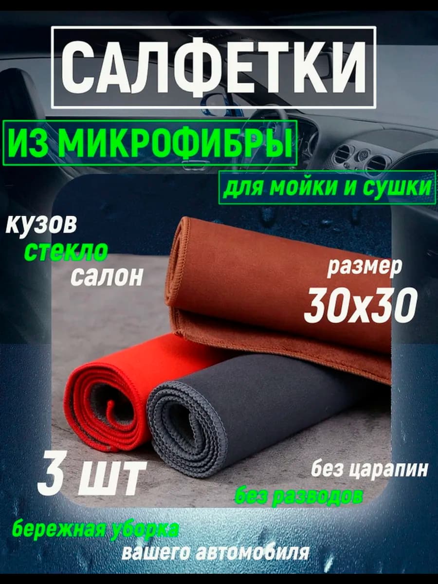 Тряпки для автомобиля из микрофибры