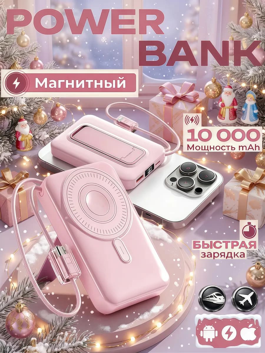 Повербанк 10000mah，Power bank для телефона