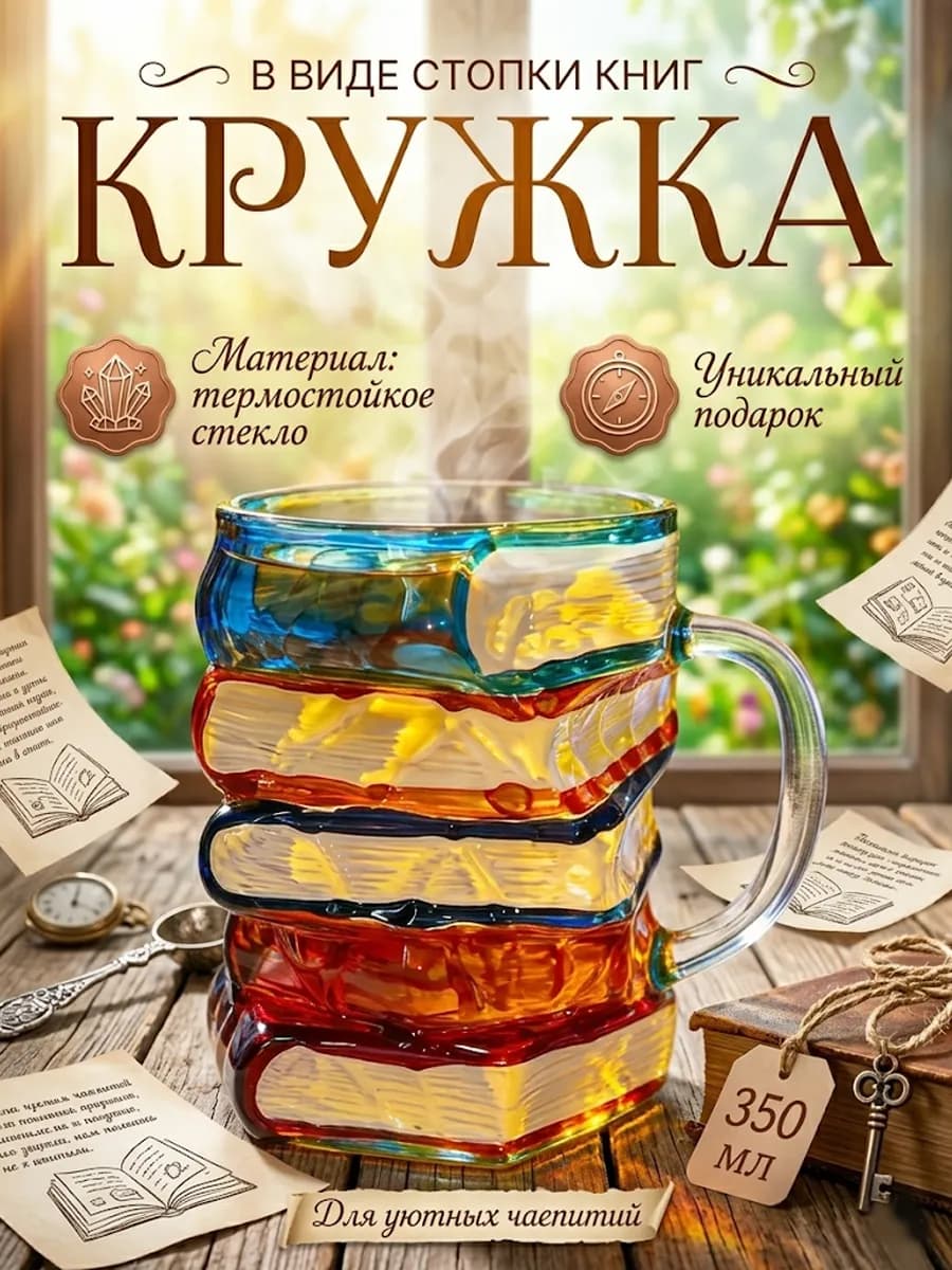 необычный стакан для напитков，Форма книги 350 мл