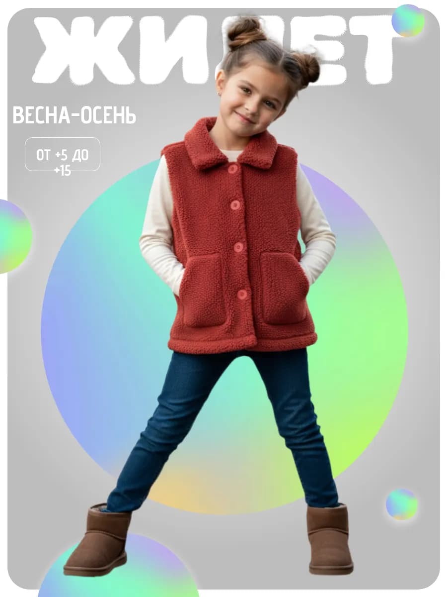 Жилетка Утепленная Безрукавка
