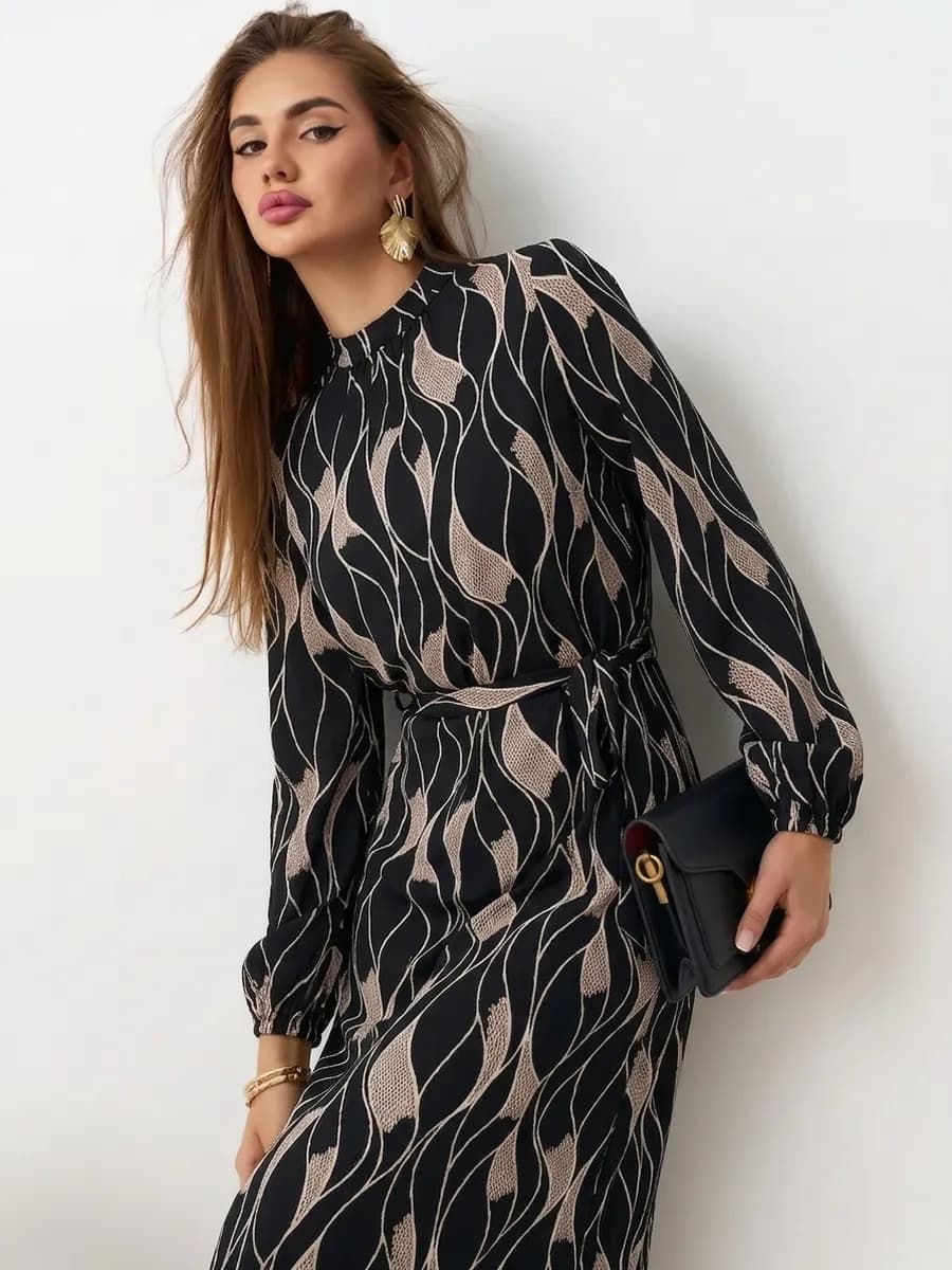 Платье женское длинное больших размеров