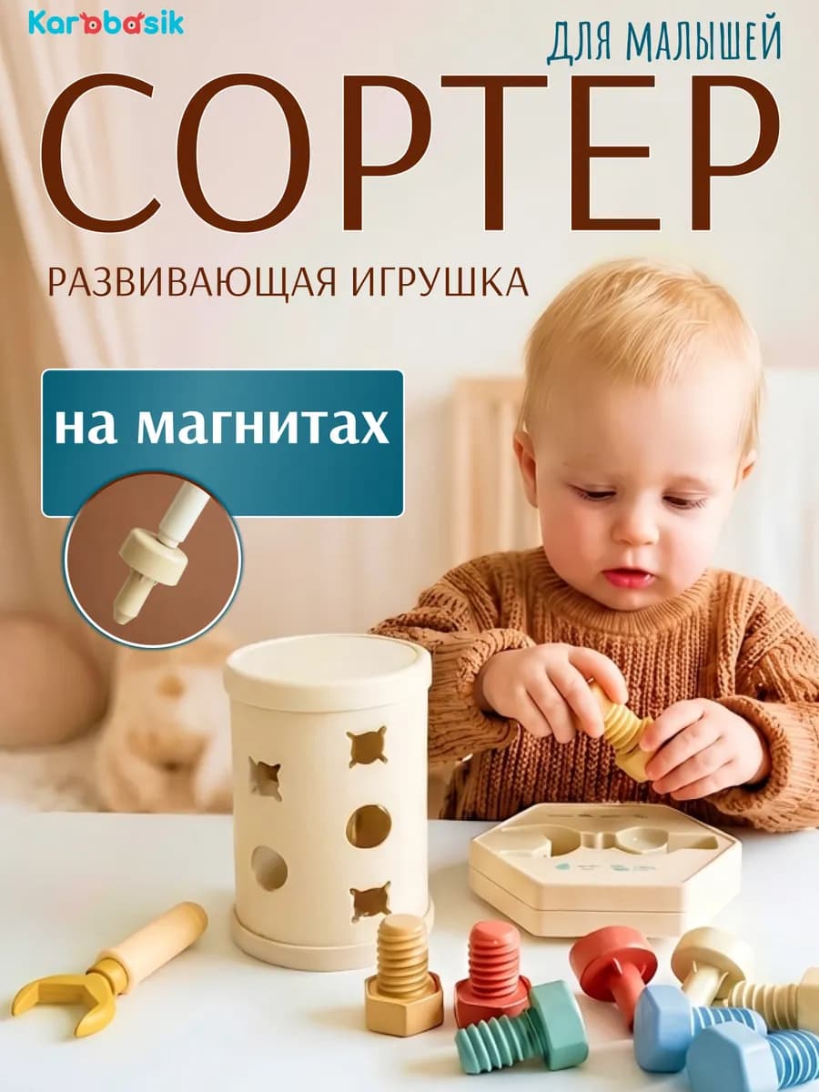 Сортер для малышей магнитный