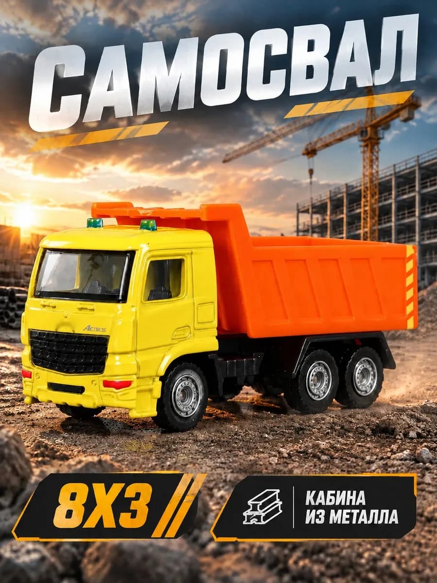 Машинка игрушечная самосвал грузовик