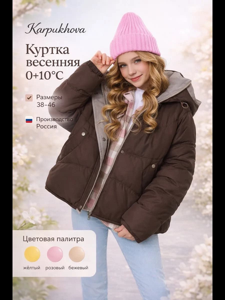 Куртка демисезонная с капюшоном