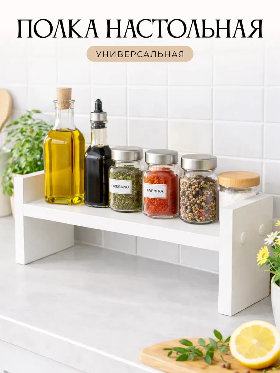 Полка настольная для кухни и рабочей зоны