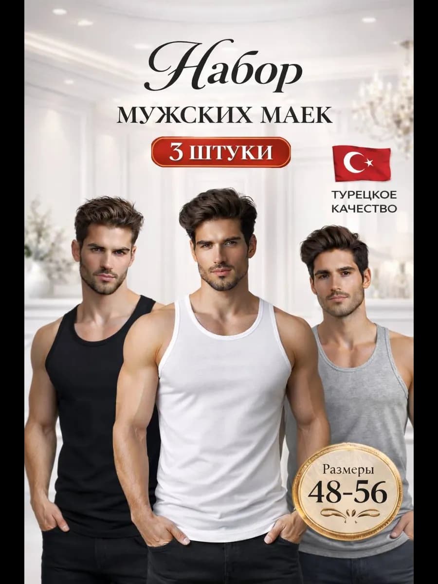 Майка мужская хлопок