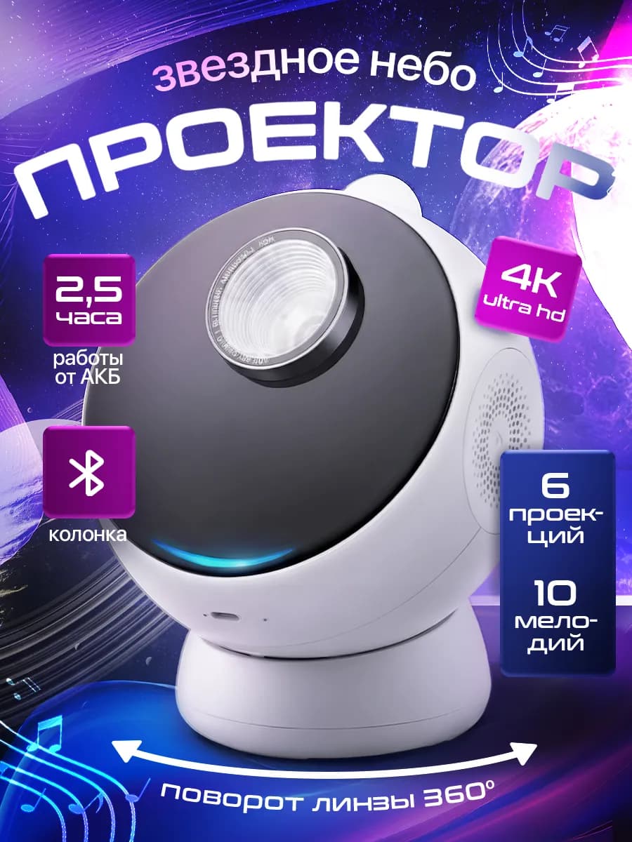Ночник проектор звёздное небо метеоритный дождь star galaxy