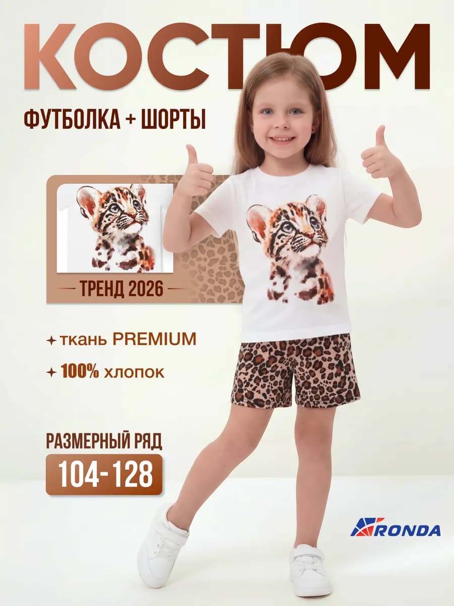 Костюм с шортами хлопок