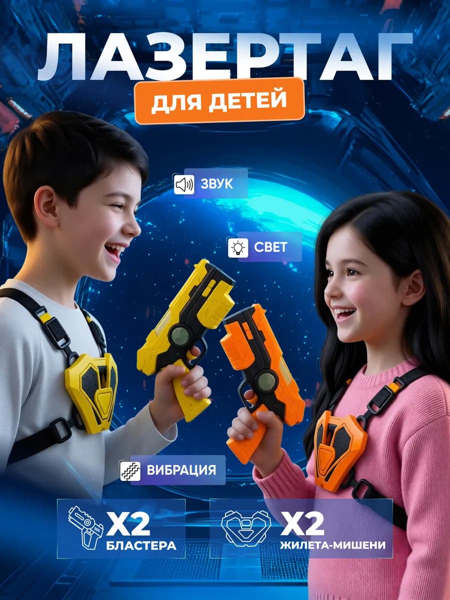 Бластер Лазертаг Игрушечное Оружие