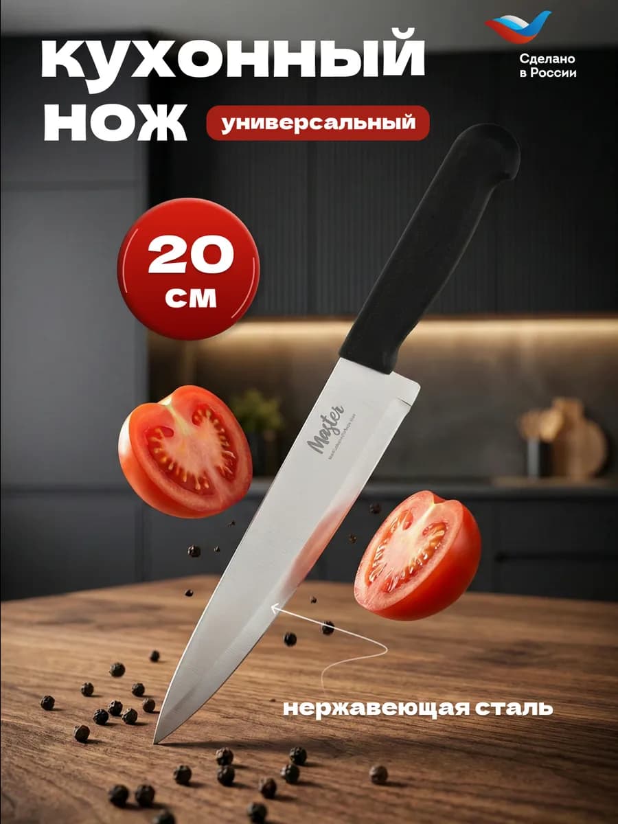 Нож кухонный универсальный Мастер 20 см 803-266