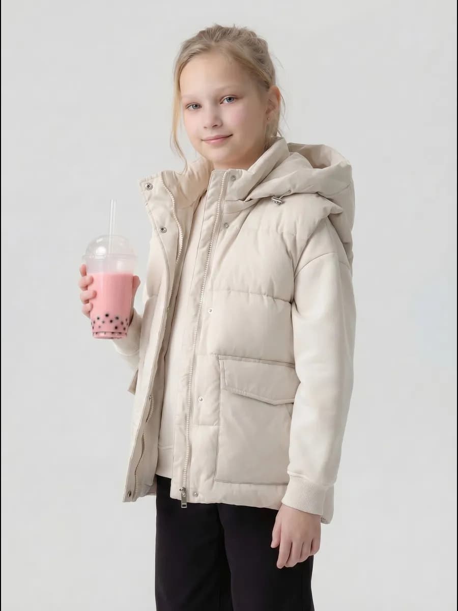 Жилетка утепленная Безрукавка демисезонная OVERSIZE