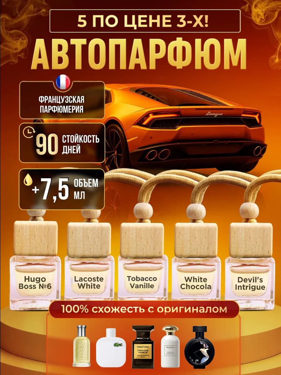 Автопарфюм ароматизатор набор для машины
