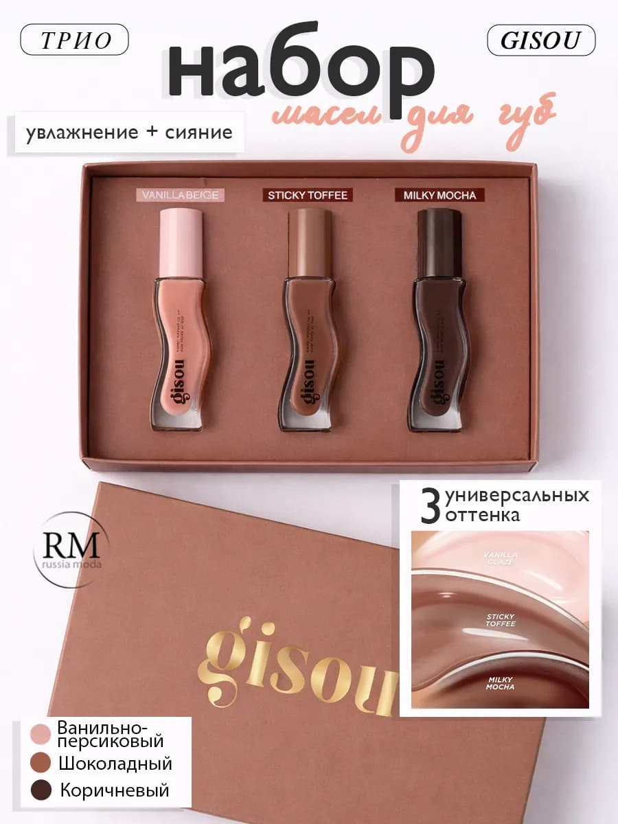 Набор GISOU блеск для губ набор декоративной косметики