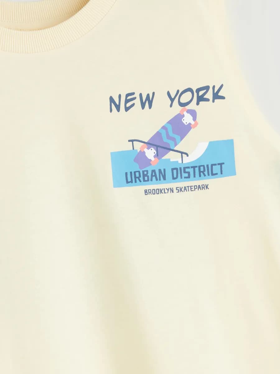 Майка с круглым вырезом и принтом New York для мальчиков