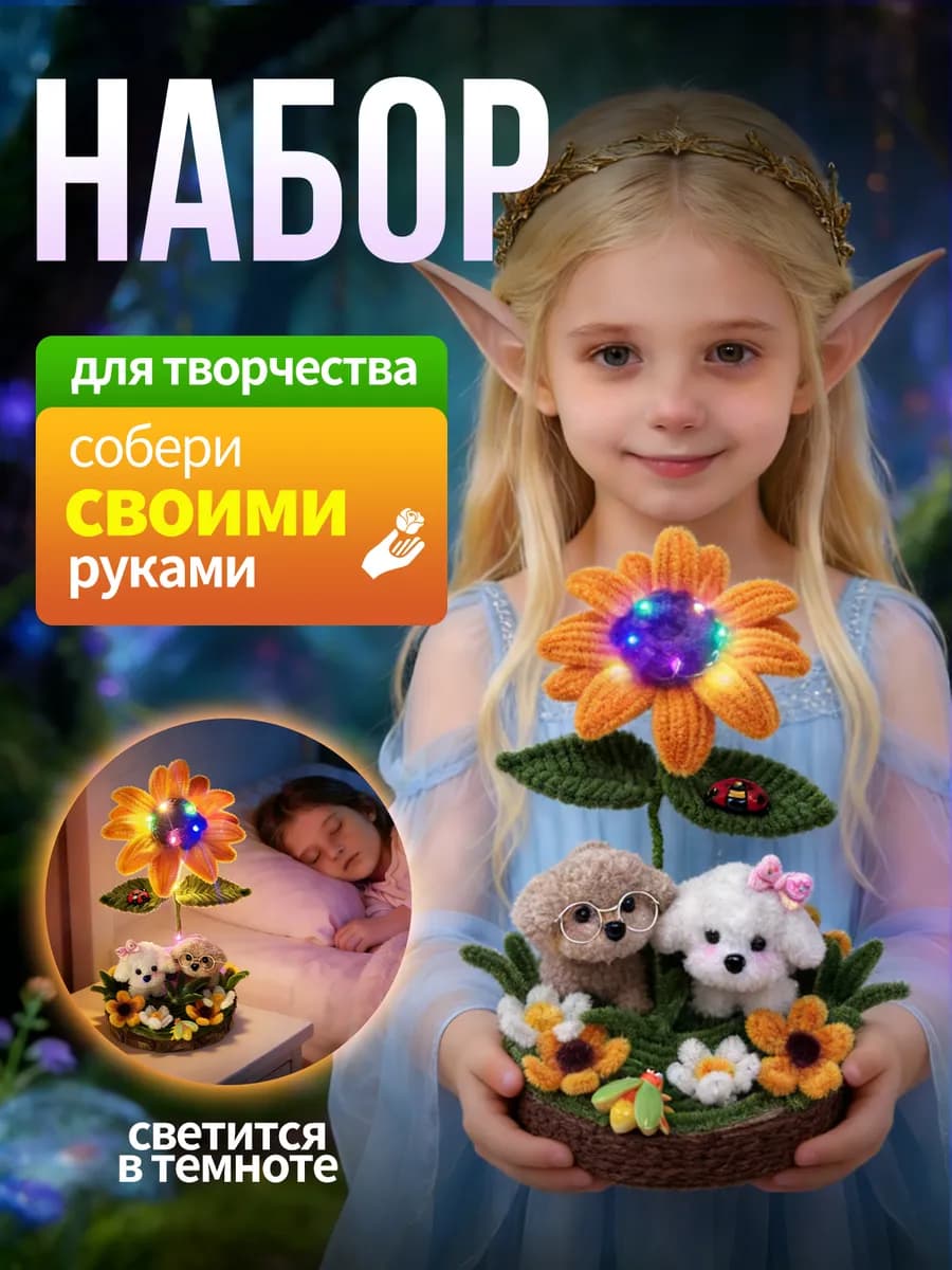 Набор для творчества, поделок и лепки для девочек