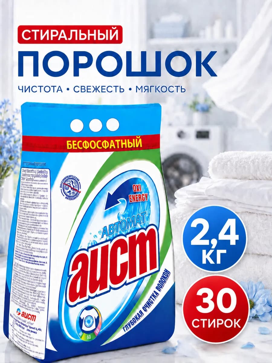 Порошок стиральный автомат 2,4кг