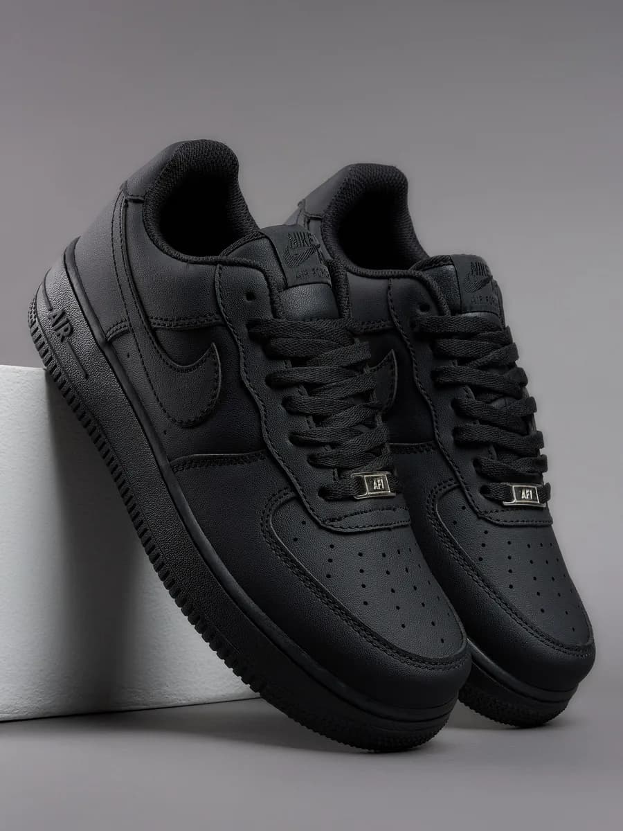 Кроссовки air force 1 черные кеды