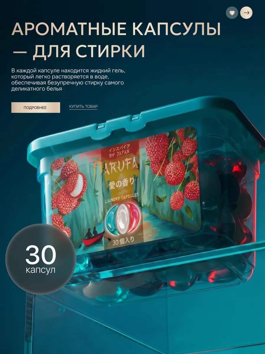 Капсулы для стирки белья с кондиционером