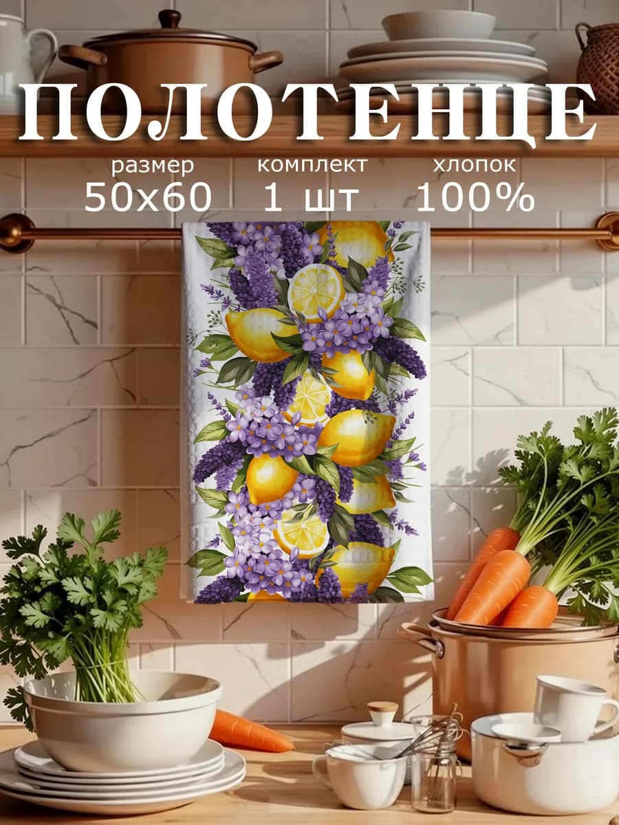 Кухонное вафельное полотенце
