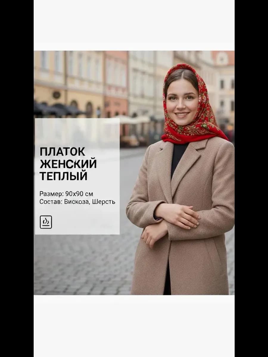 Платок женский 90-90