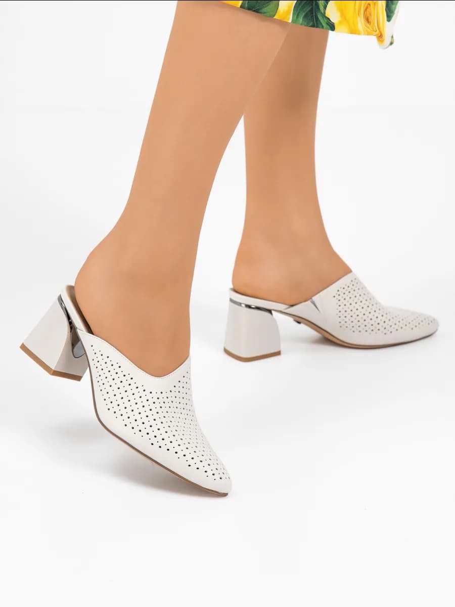 Мюли женские натуральная кожа