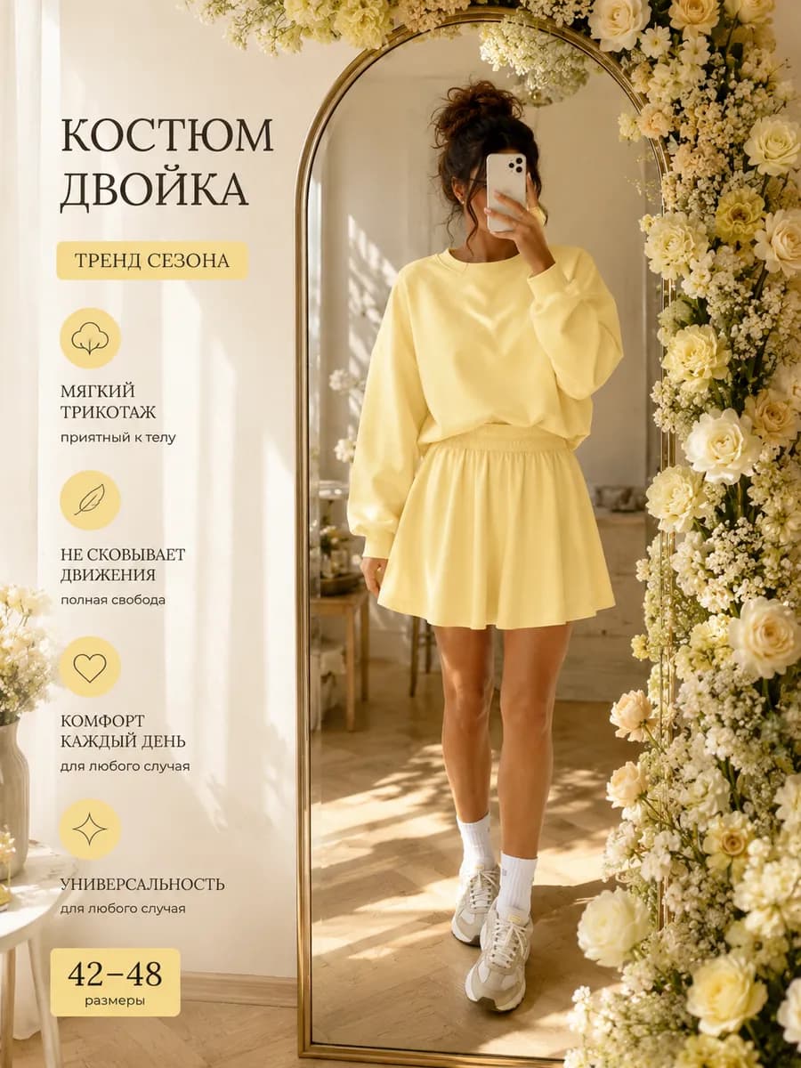Костюм женский с юбкой