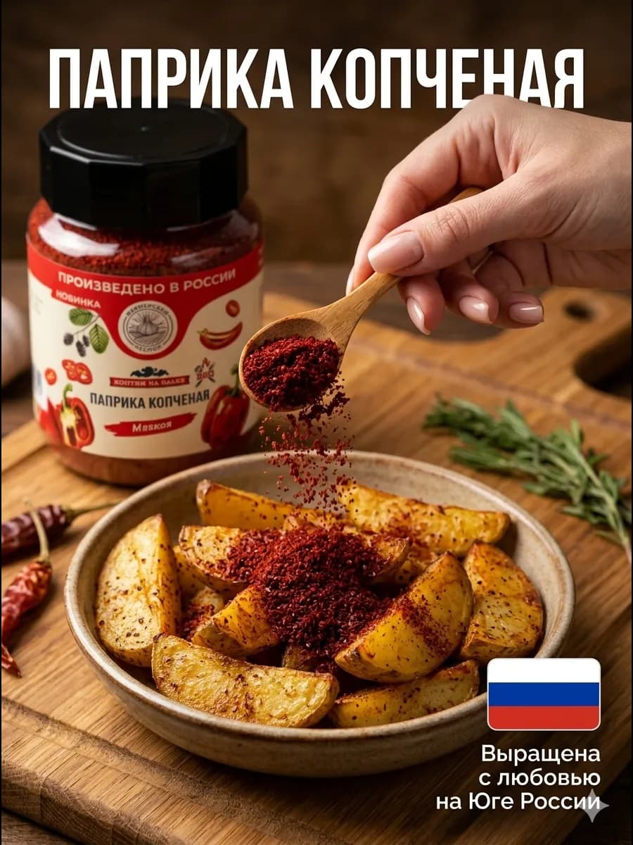 Паприка копченая премиум Россия 170 грамм