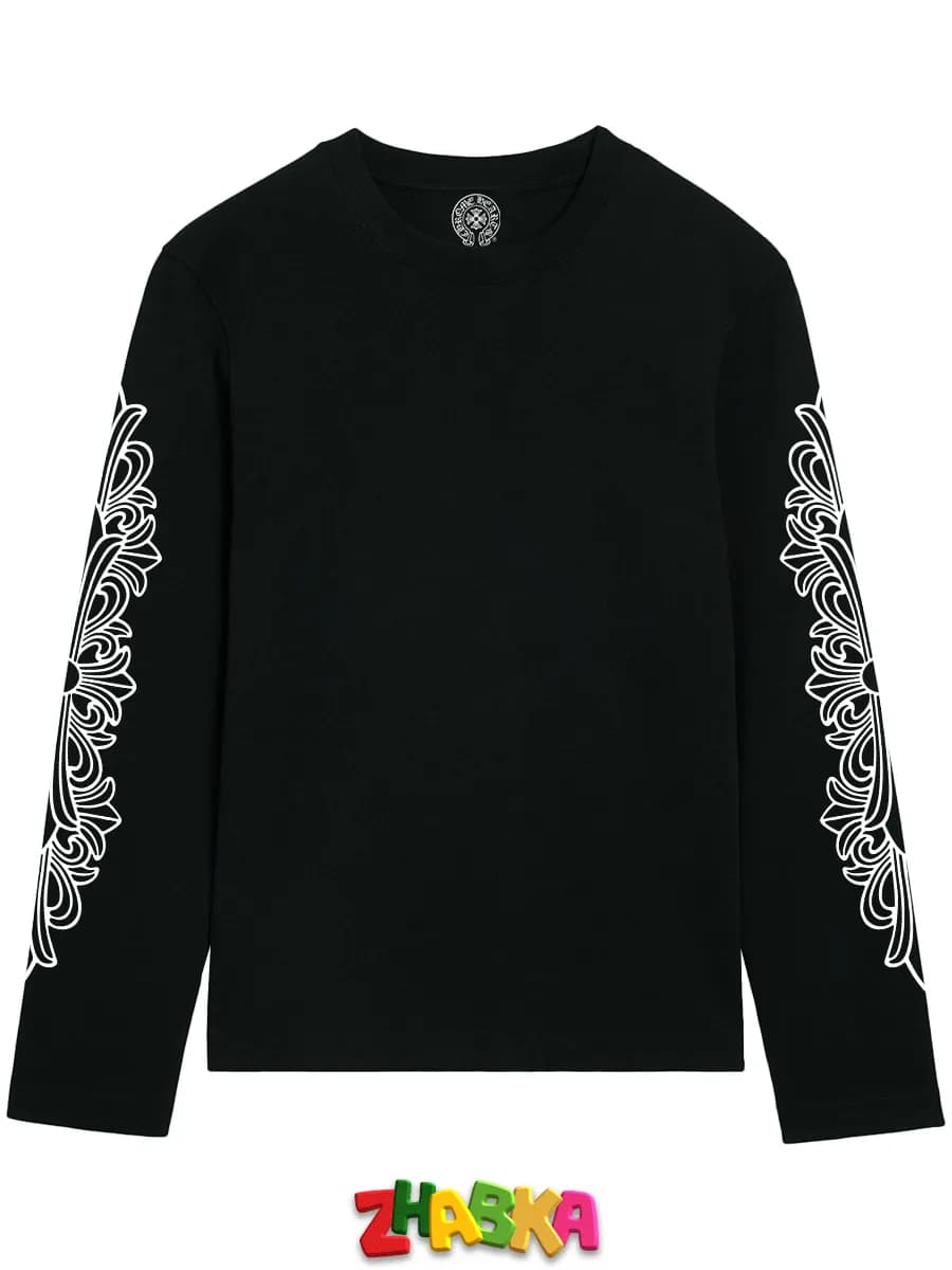 лонгслив с принтом оверсайз chrome hearts sk8