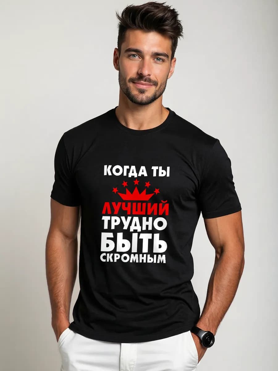 Футболка с принтом