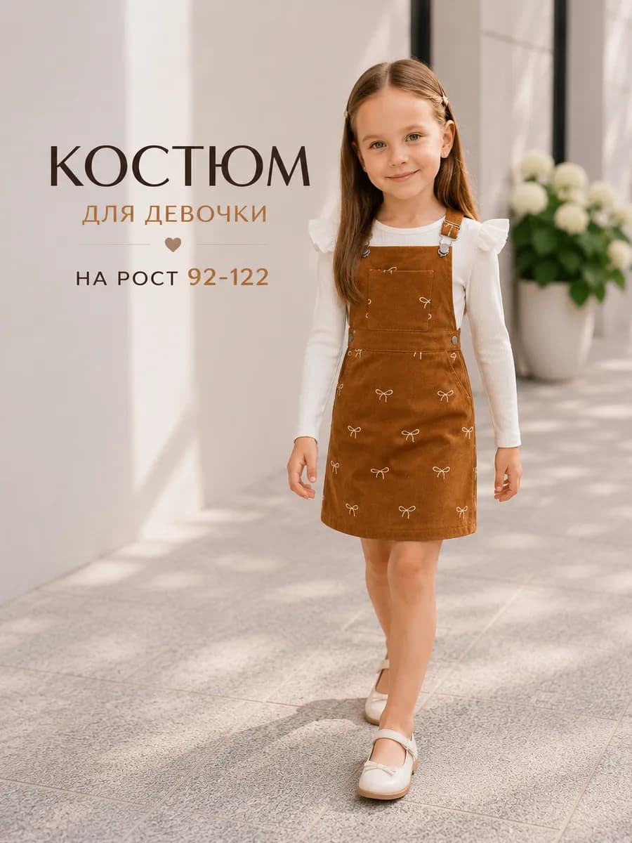Платье для девочки сарафан в садик