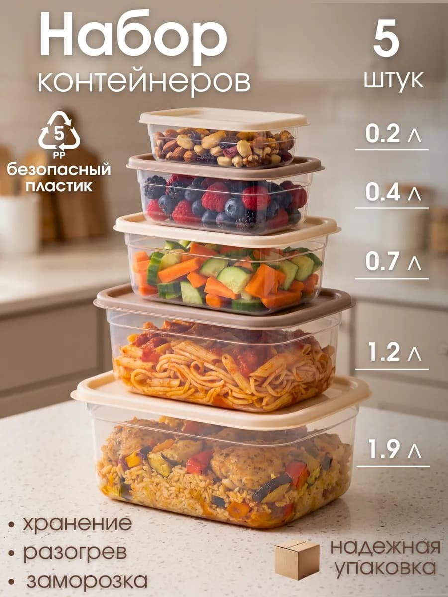 Герметичные контейнеры для еды и хранения продуктов