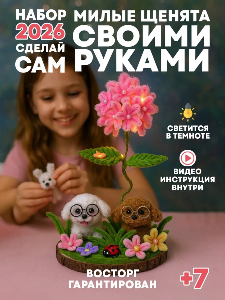 Набор для творчества, поделок и лепки для девочек