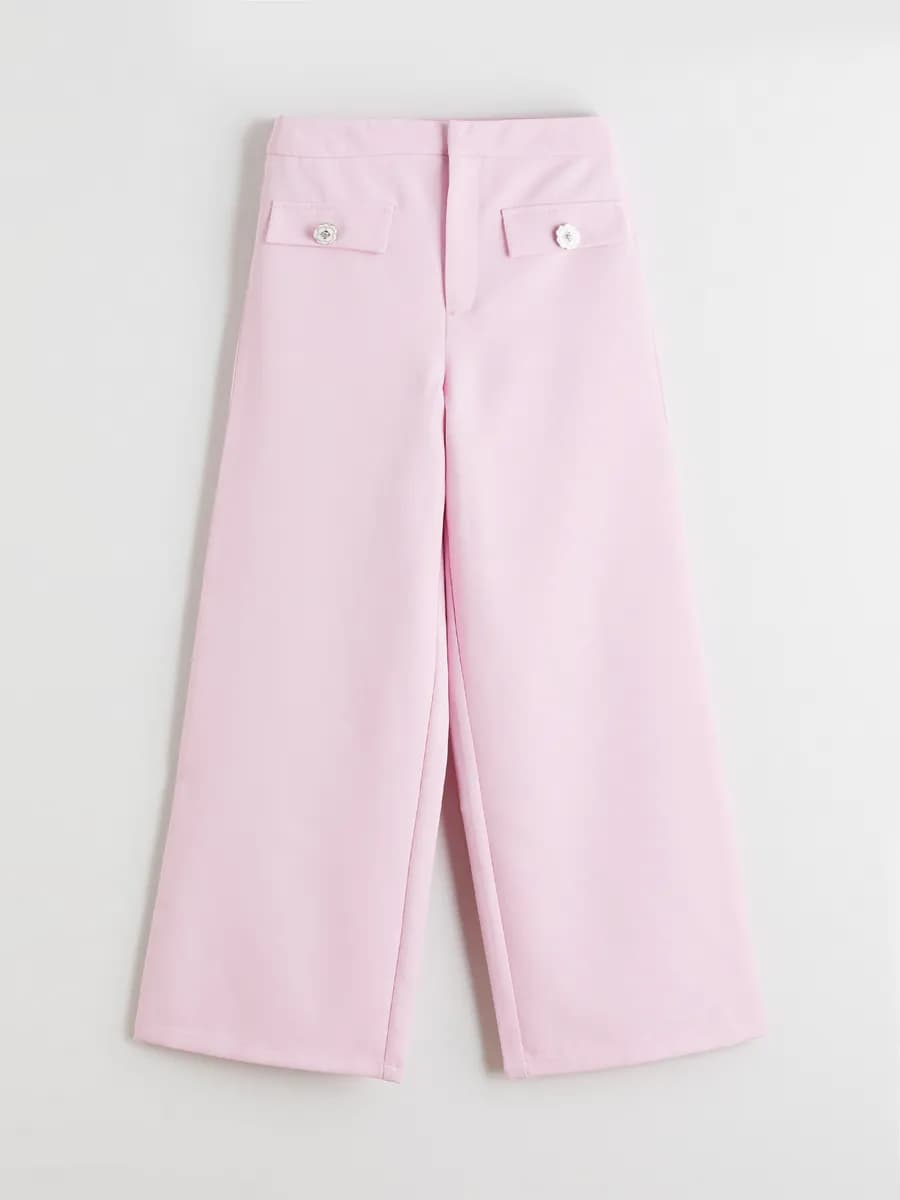 Широкие брюки для девочки wide leg