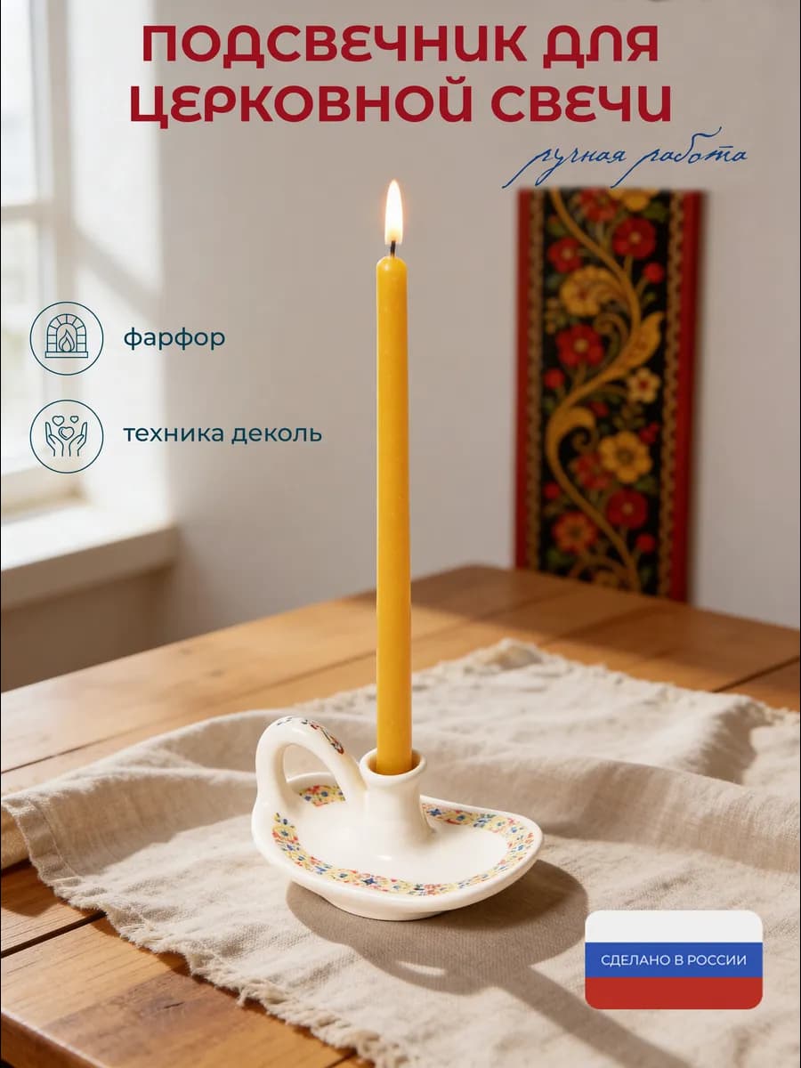 Подсвечник для церковной свечи