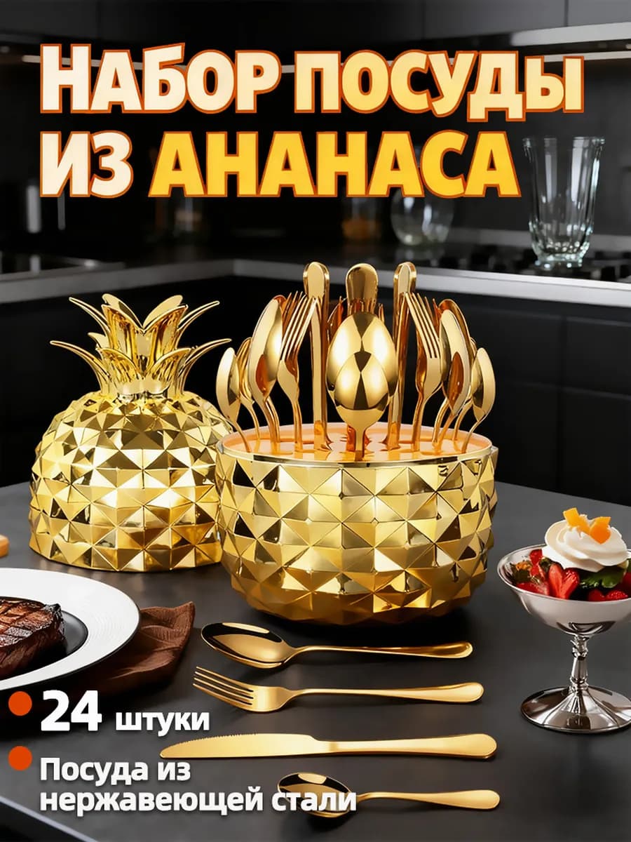 Подарочный набор посуды 24 предмета