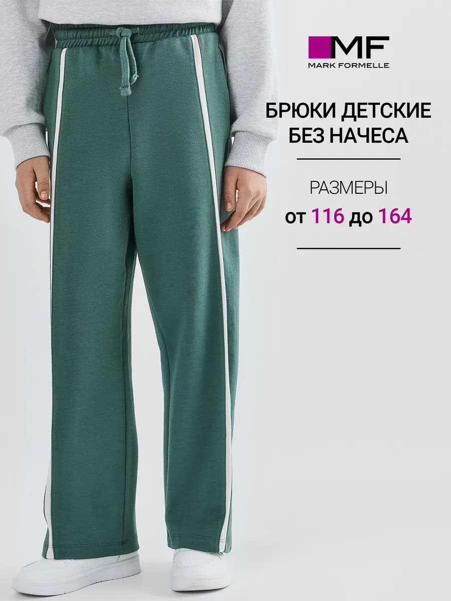 Брюки спортивные широкие без начеса