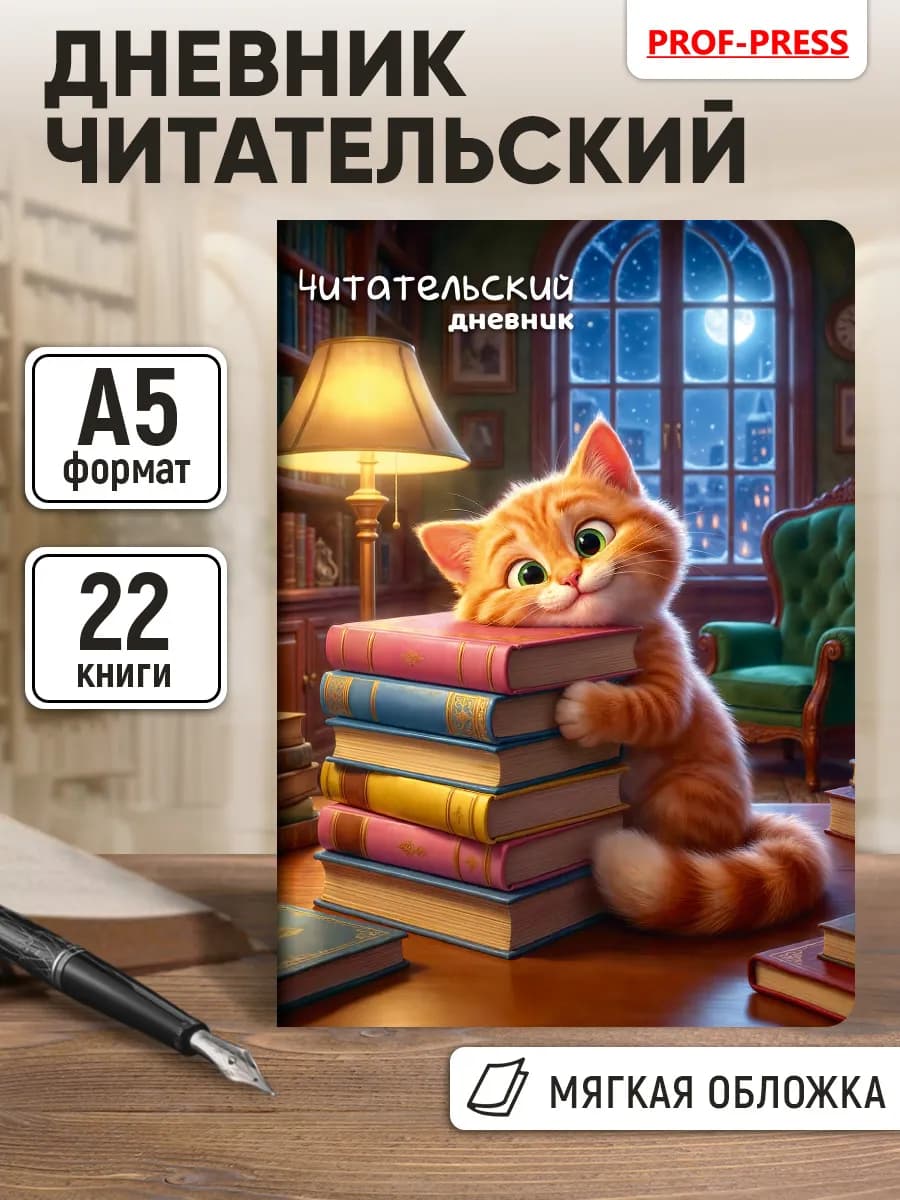 Читательский дневник школьника А5 24 листа