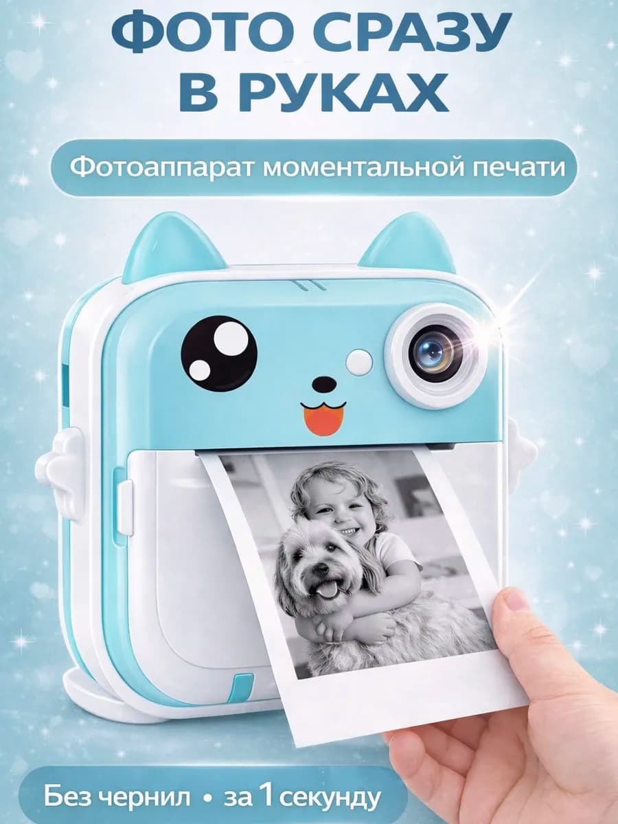 Детский фотоаппарат моментальной печати