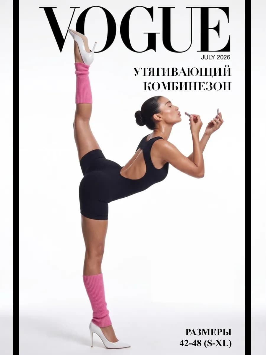 Утягивающее боди с шортами комбинезон с открытой спиной
