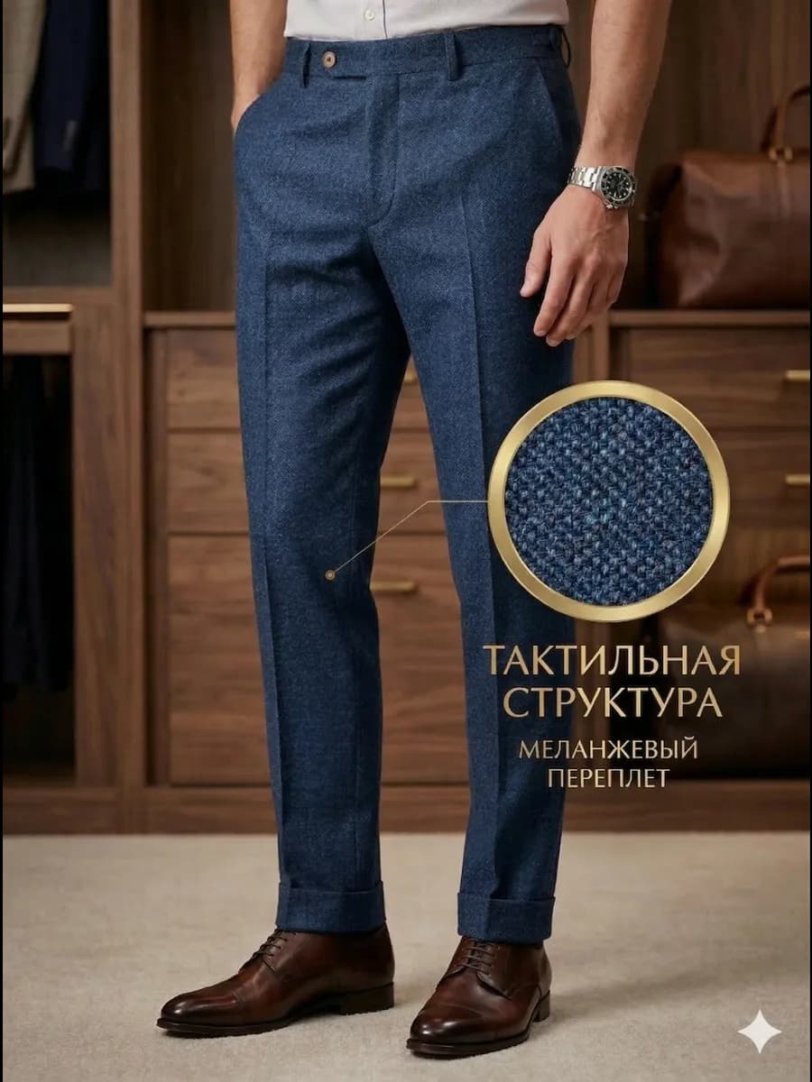 Брюки классические прямые чиносы кэжуал в офис