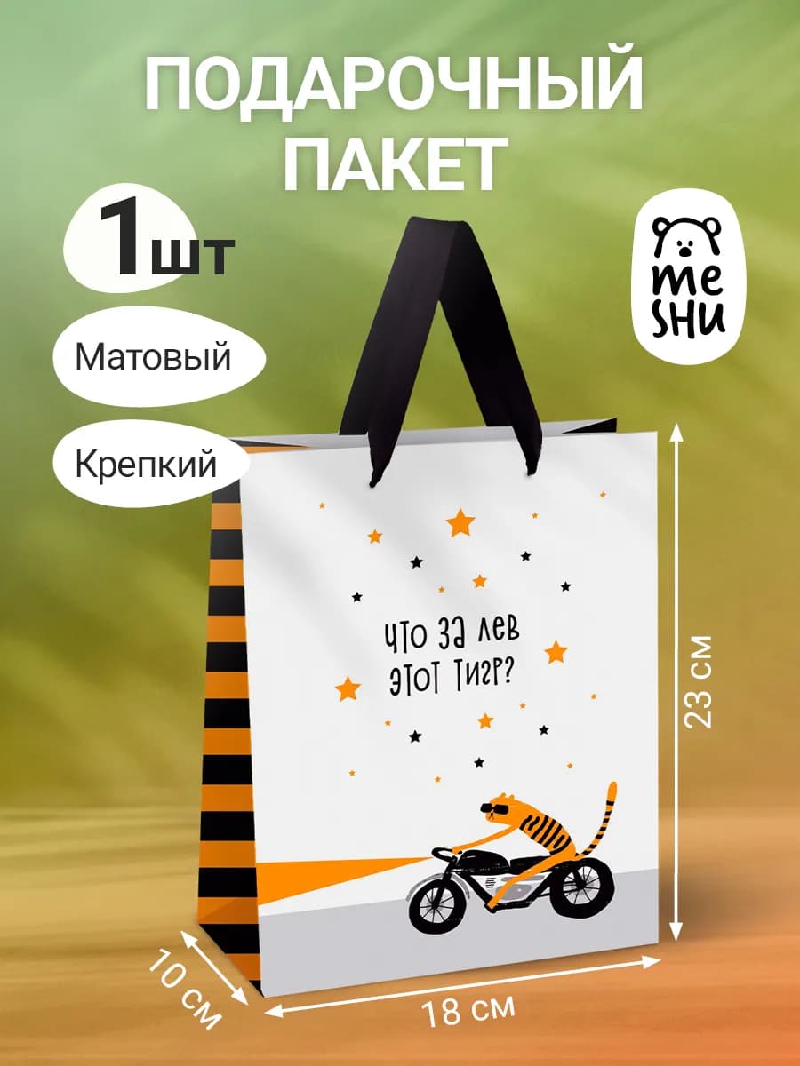 Пакет подарочный 1 штука мужской