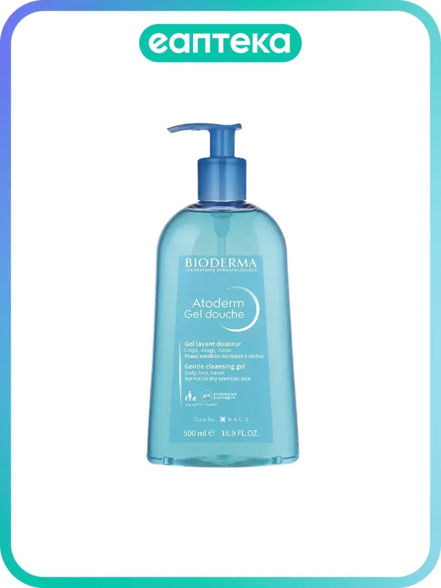Bioderma Atoderm Мягкий очищающий гель для душа для нормальн…