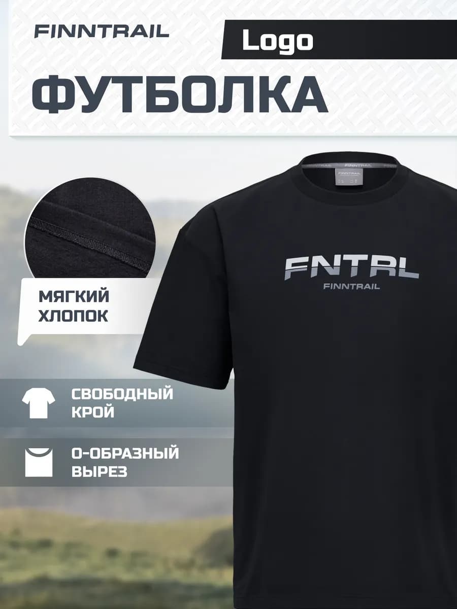 Футболка с принтом Logo повседневная