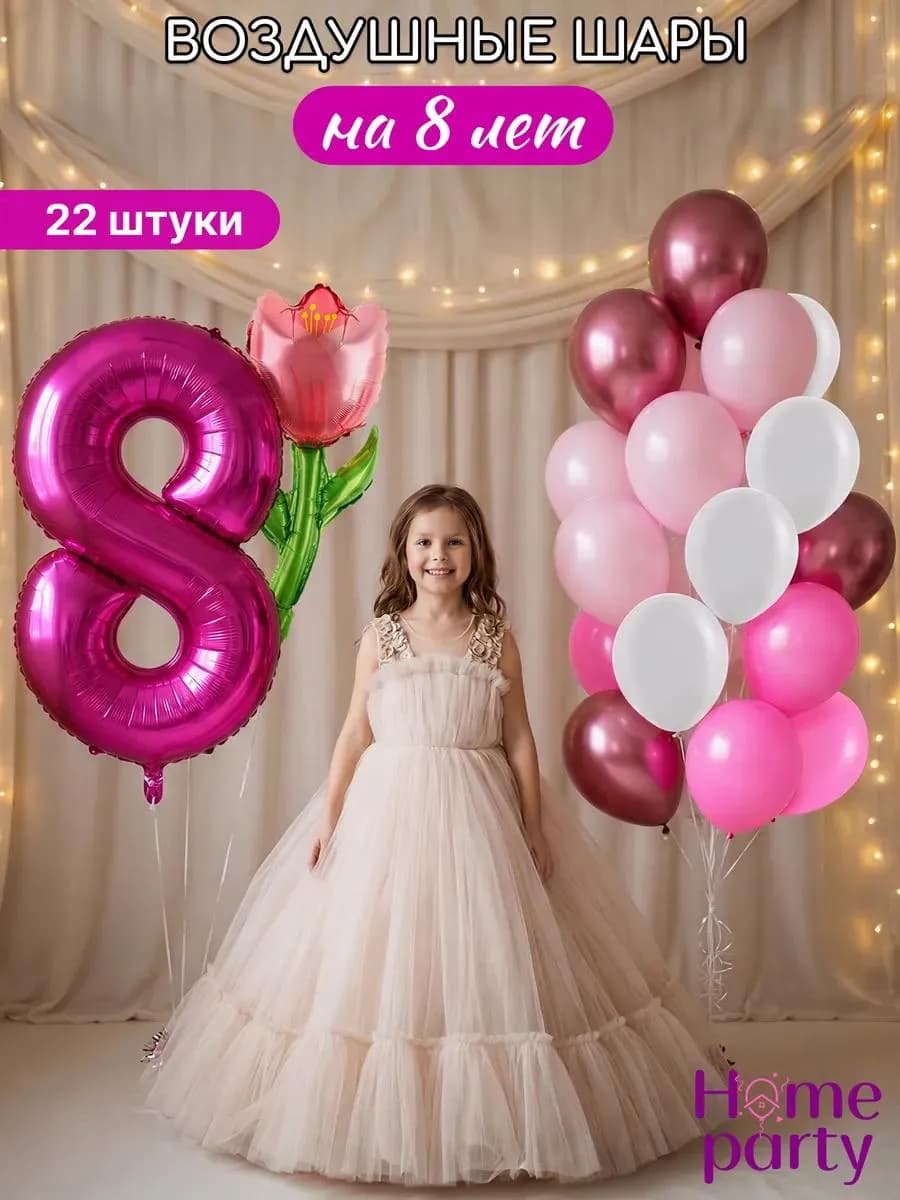 Воздушные шары набор для фотозоны день рождение
