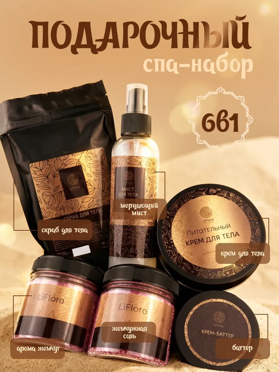 Спа набор подарочный женский для тела на день рождения