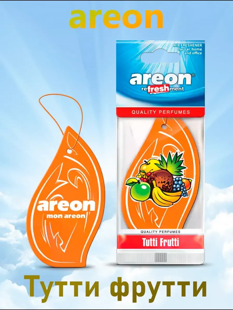 Ароматизатор в машину Ареон REFRESHMENT Тутти Фрутти