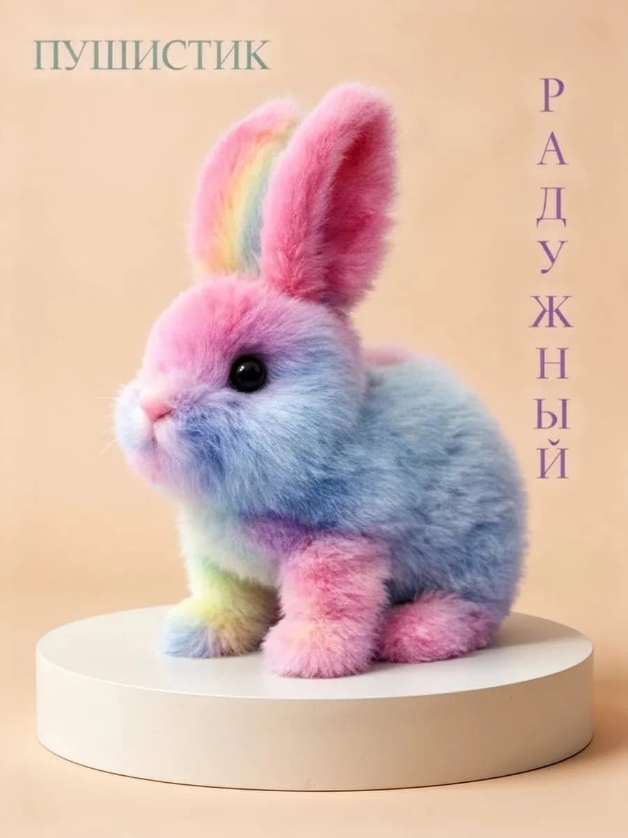 Игрушка зайчик плюшевый интерактивный